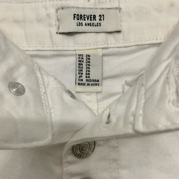 Forever 21 High Rise Denim Shorts Sz 26 - Picture 6 of 7